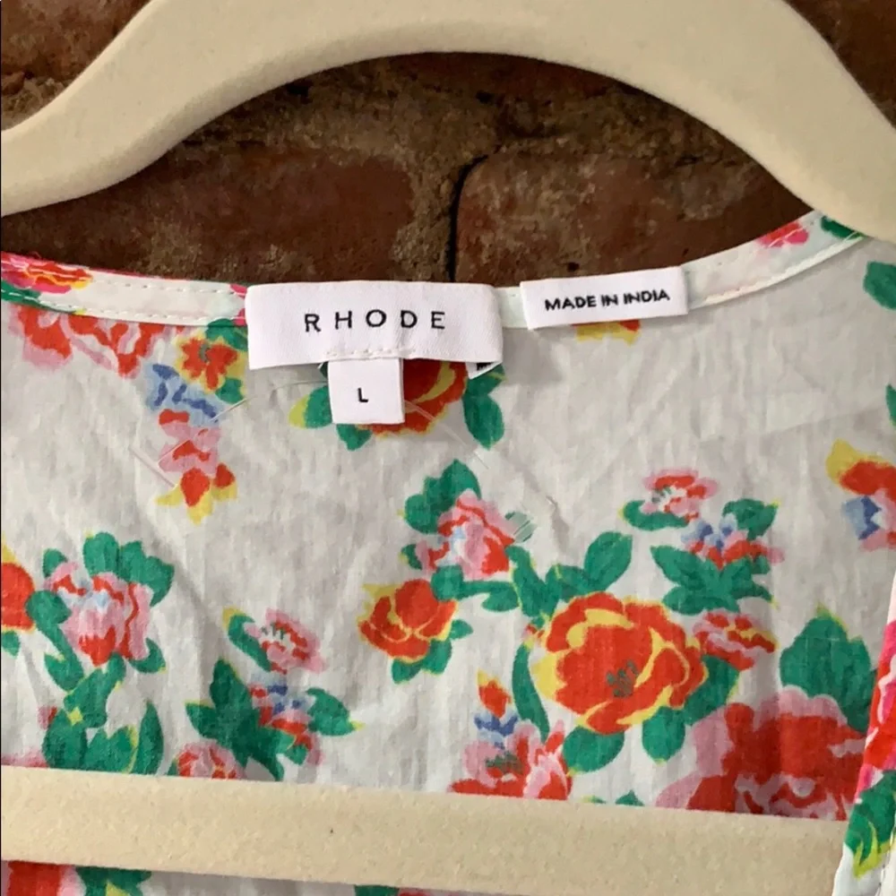 RHODE Floral Ruffle Top - Picture 2 of 6
